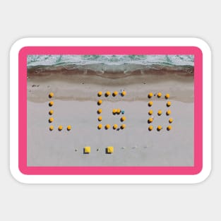 Let's Go Brandon Beachfront Chairs Sticker